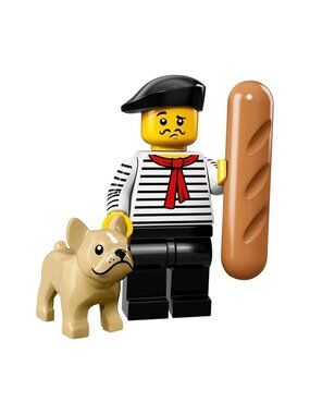LEGO Series 17 Collectible Minifigures 71018 - Connoisseur with baguette and dog